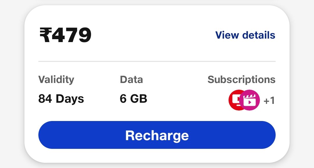 JIo New Recharge plan
