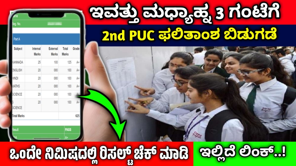 Karnataka 2nd PUC Results 2026 Live