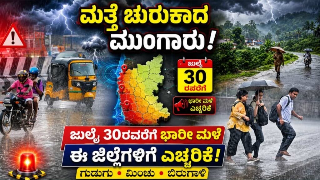 ಮುಂಗಾರು ಮಳೆ ಮತ್ತೆ ಚುರುಕು